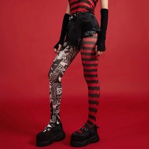DollskillxEmily The Strange Troublemaker Mismatched Tights